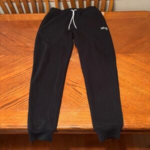 LRG Black Sweatpants with White Drawstring